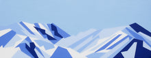 Load image into Gallery viewer, Mammoth Mountain – Original Abstract Acrylic Painting 20 x 8 inches
