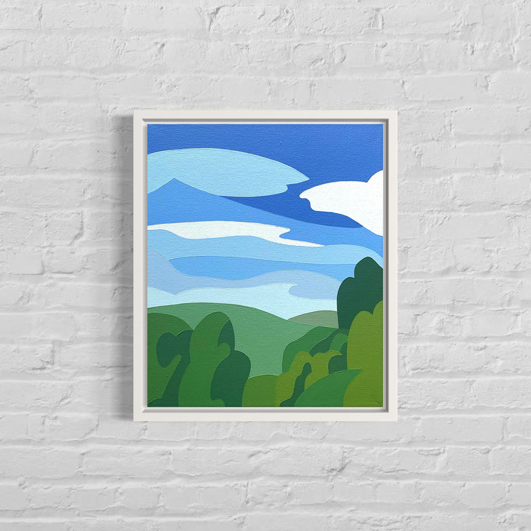Morning View Over The Vale - Original painting 10 x 12