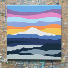 Load image into Gallery viewer, Mount Hood Inversion - Original Painting 16 x 16"
