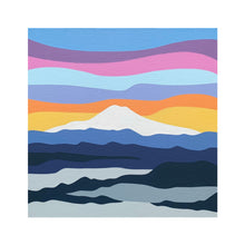 Load image into Gallery viewer, Mount Hood Inversion - Original Painting 16 x 16"
