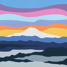 Load image into Gallery viewer, Mount Hood Inversion - Original Painting 16 x 16"
