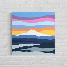 Load image into Gallery viewer, Mount Hood Inversion - Original Painting 16 x 16"
