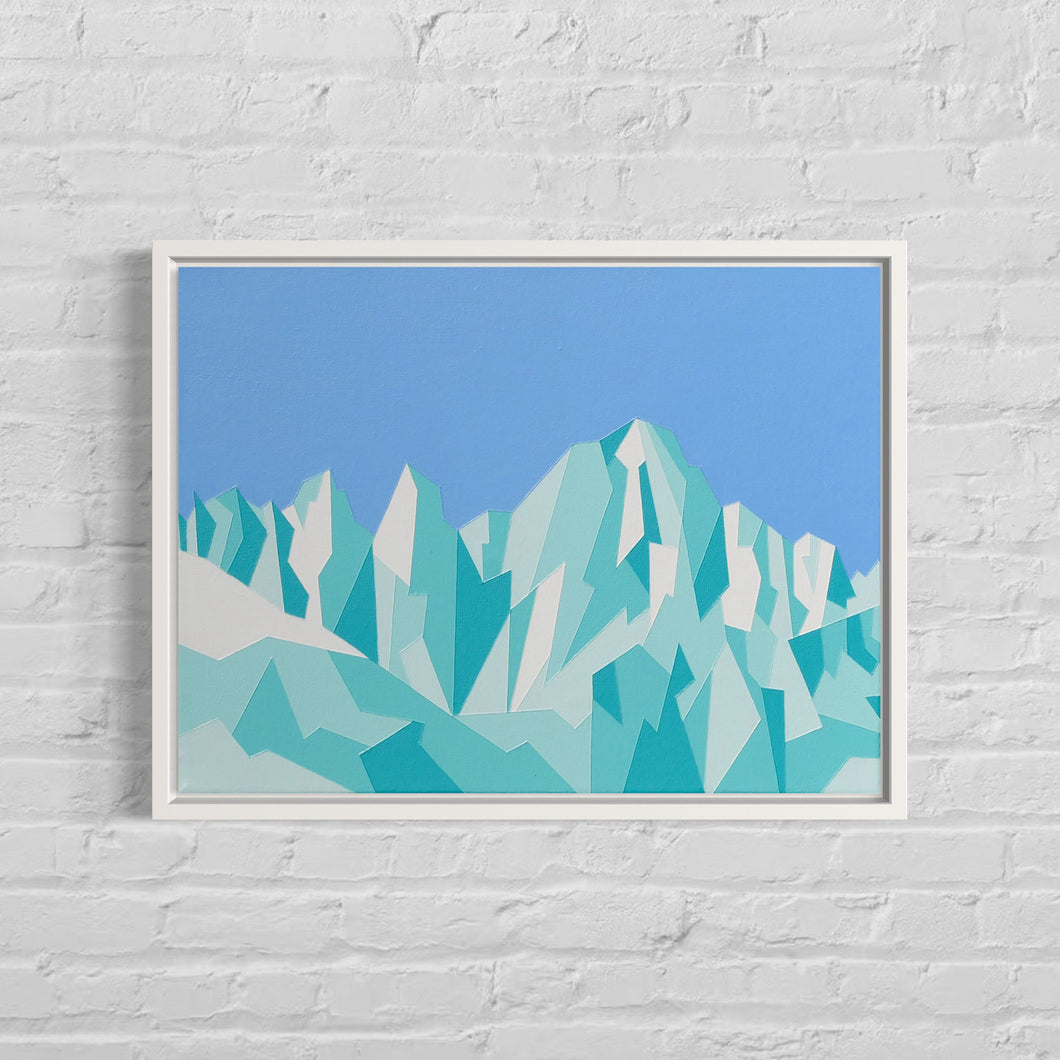 Mount Whitney – Original Abstract Mountain Painting 16 x 12 inches