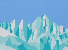 Load image into Gallery viewer, Mount Whitney – Original Abstract Mountain Painting 16 x 12 inches
