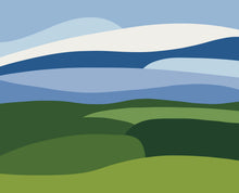 Load image into Gallery viewer, Over The Fields – Fine Art Print 10x8&quot;
