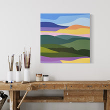 Load image into Gallery viewer, Over the Lavender Fields - Original Painting 16 x 16"
