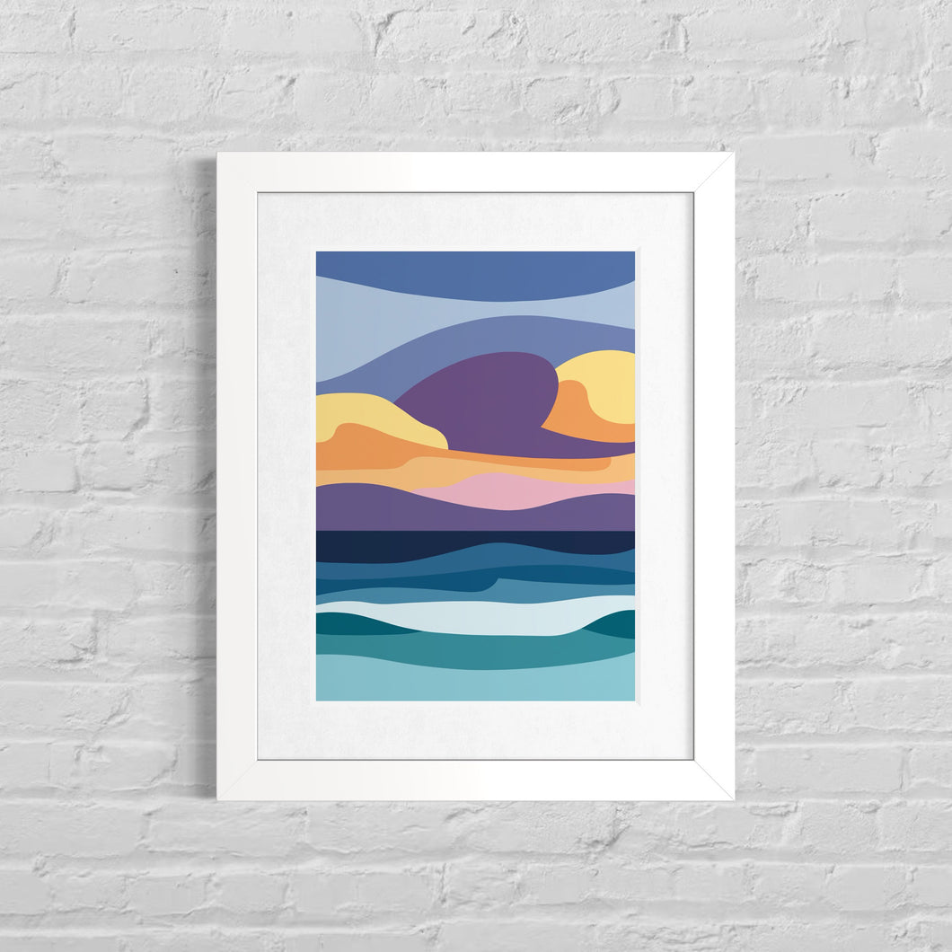 Storm Clouds Over The Sea – Fine Art Print A4