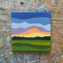 Load image into Gallery viewer, Sunrise over the Fields - Original Painting 8 x 8&quot;

