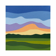 Load image into Gallery viewer, Sunrise over the Fields - Original Painting 8 x 8&quot;

