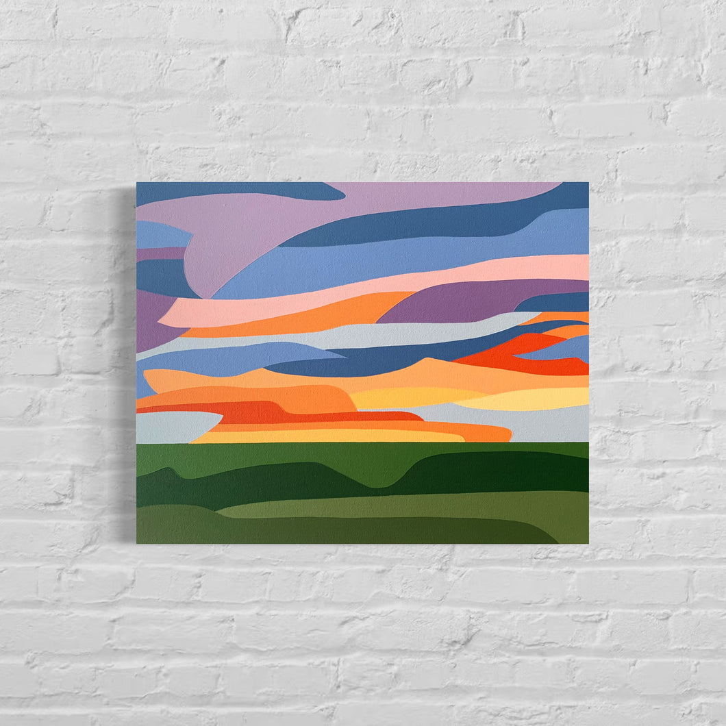 Sunset View - Original Painting 20 x 16