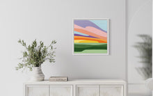 Load image into Gallery viewer, Sunset over the winter fields - Original Painting 12 x 12&quot;
