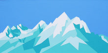 Load image into Gallery viewer, Tetons – Original Abstract Acrylic Painting 24 x 12 inches

