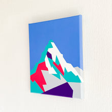 Load image into Gallery viewer, Mount Everest abstract geometric painting 25x30cm
