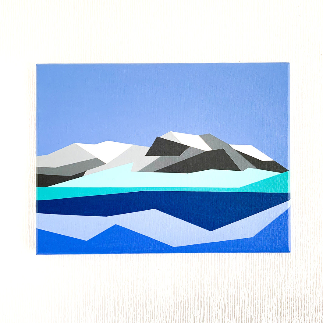 Ben Nevis, abstract geometric landscape painting