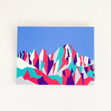 Load image into Gallery viewer, Mount Whitney, geometric mountain painting 16x12”
