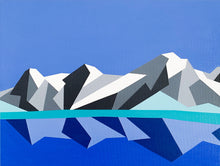 Load image into Gallery viewer, Eiger, Mönch and Jungfrau original mountain landscape painting
