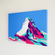 Load image into Gallery viewer, Side on view of Matterhorn painting
