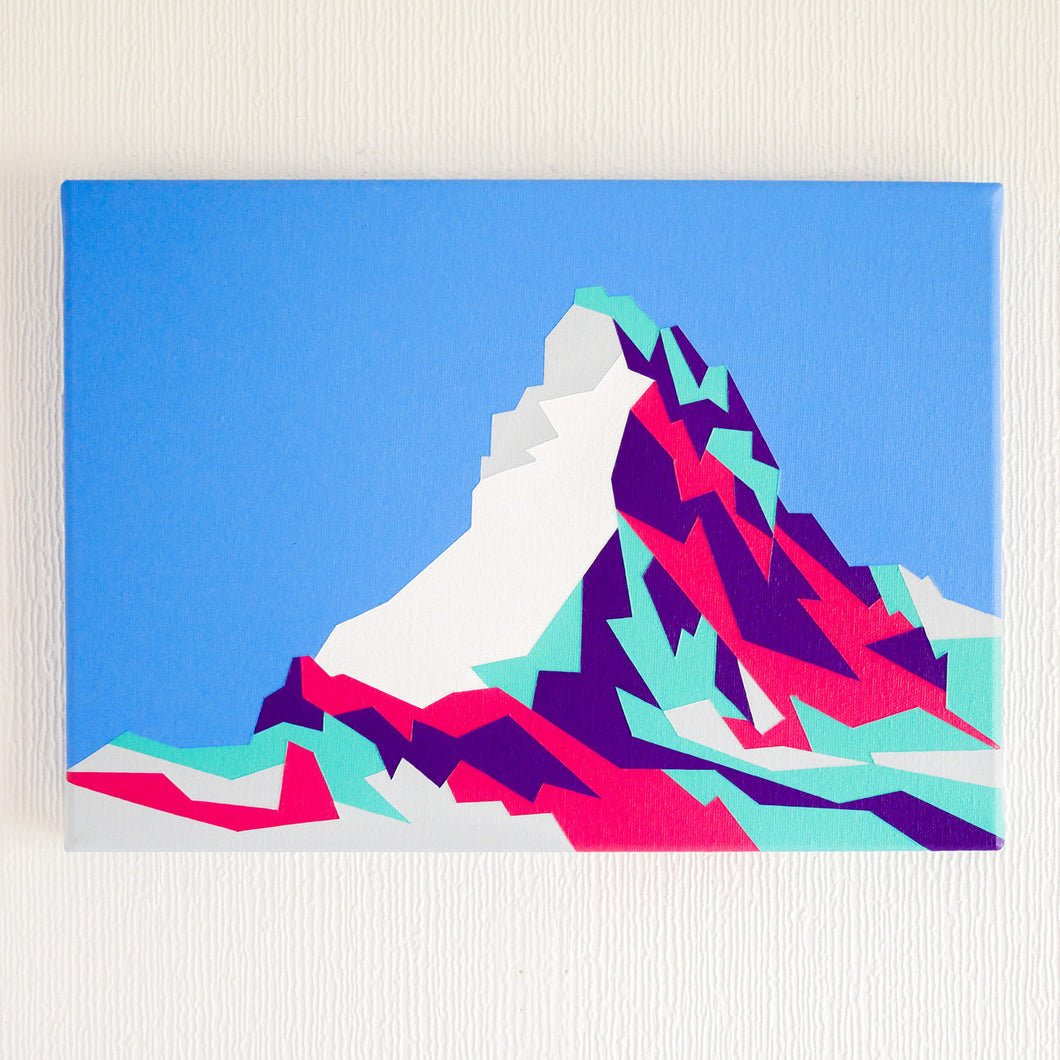 Matterhorn mountain original painting by Snowbird Artworks