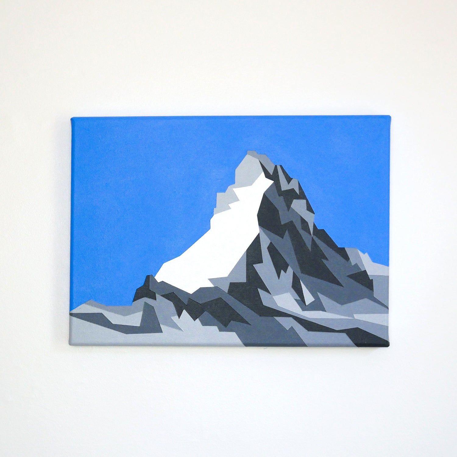 現代アートの「冬のマッターホルン」(3D painting） 現代アートの「冬のマッターホルン」(3D painting） 美術品