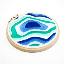 Load image into Gallery viewer, Mount Temple Topographic Map Embroidery

