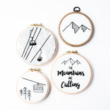 Load image into Gallery viewer, The mountains are calling embroidery set
